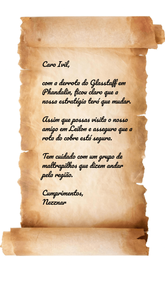 Pergaminho Nezznar para Ivil