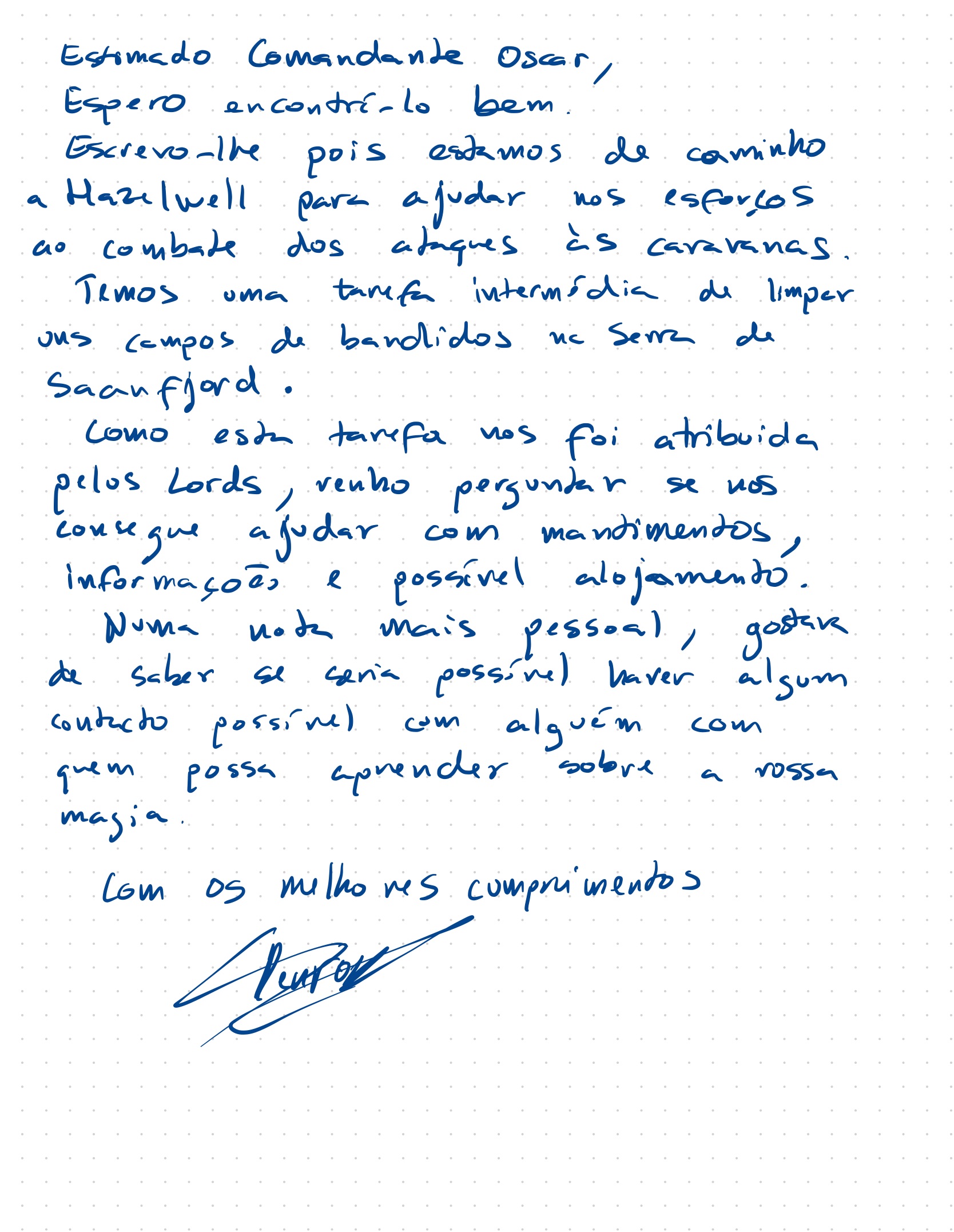 Carta para Oscar